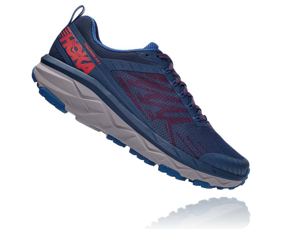 Tenis Hoka One One Trail Hombre Azul Marino - Challenger Atr 5 - PGJR56847